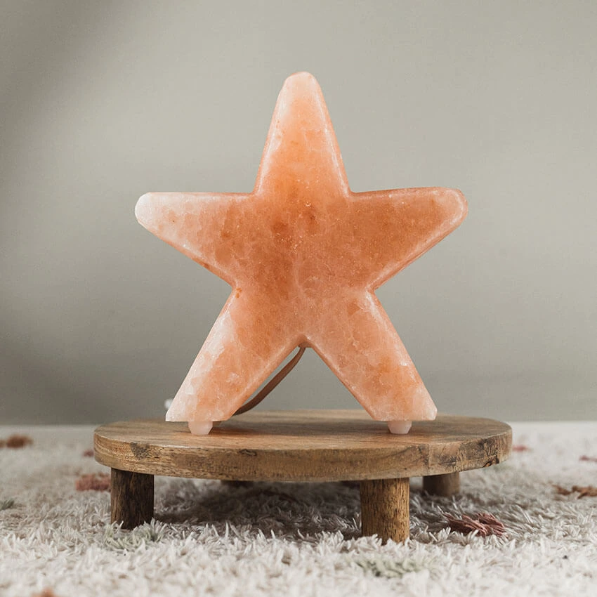 Baby Natura Himalaya zoutlamp blad rood